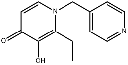 4(1H)-Pyridinone,2-ethyl-3-hydroxy-1-(4-pyridinylmethyl)-(9CI) Struktur