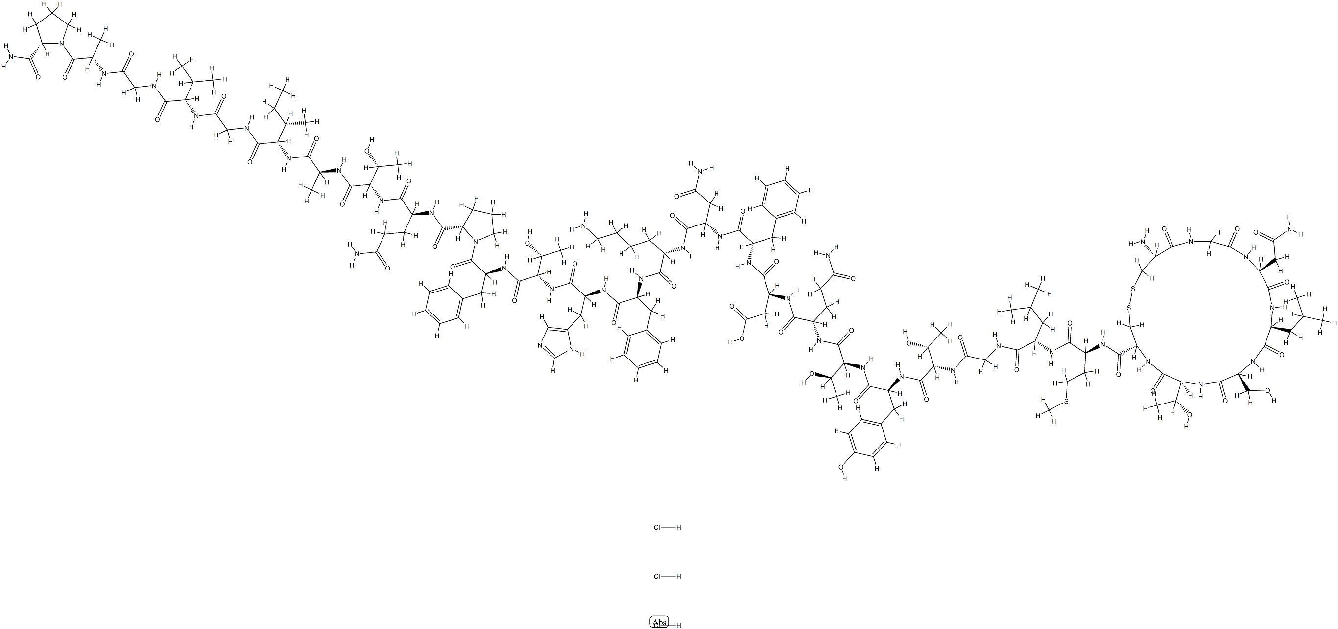 Calcitonin (human), trihydrochloride Struktur