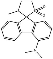 4',5'-Dihydro-N,N,3'-trimethylspiro[9H-fluorene-9,2'(3'H)-thiophen]-4-amine1',1'-dioxide Struktur