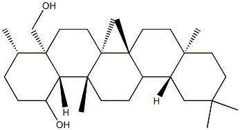 D:A-Friedooleanane-1,24-diol Struktur