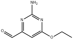 4-Pyrimidinecarboxaldehyde,2-amino-6-ethoxy-(9CI) Struktur