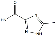 1H-1,2,4-Triazole-3-carboxamide,N,5-dimethyl-(9CI) Struktur