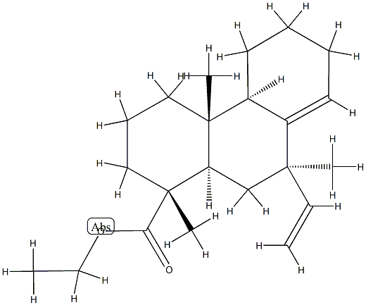 7α-Methyl-7-vinylpodocarp-8(14)-en-18-oic acid ethyl ester Struktur