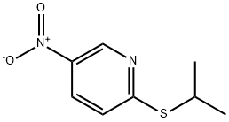 Pyridine,2-[(1-methylethyl)thio]-5-nitro-(9CI) Struktur