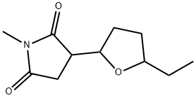 2,5-Pyrrolidinedione,3-(5-ethyltetrahydro-2-furanyl)-1-methyl-(9CI) Struktur