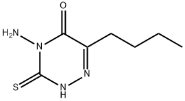 3-thio-4-amino-6-t-butyl-1，2，4-triazine-5-one Struktur