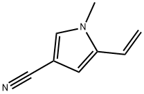 1H-Pyrrole-3-carbonitrile,5-ethenyl-1-methyl-(9CI) Struktur