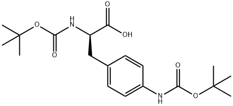 BOC-D-PHE(4-NHBOC)-OH Struktur