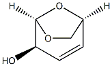 .beta.-D-erythro-Hex-3-enopyranose, 1,6-anhydro-3,4-dideoxy- Struktur