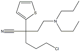 α-(3-Chloropropyl)-α-[2-(dipropylamino)ethyl]-2-thiopheneacetonitrile Struktur