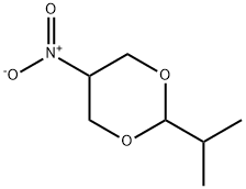 1,3-Dioxane,2-(1-methylethyl)-5-nitro-(9CI) Struktur