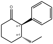 Cyclohexanone, 3-ethyl-2-phenyl-, (2R,3R)-rel- (9CI) Struktur