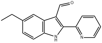 1H-Indole-3-carboxaldehyde,5-ethyl-2-(2-pyridinyl)-(9CI) Struktur