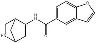 5-Benzofurancarboxamide,N-2-azabicyclo[2.2.1]hept-5-yl-(9CI) Struktur