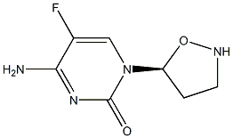 2(1H)-Pyrimidinone,4-amino-5-fluoro-1-(5S)-5-isoxazolidinyl-(9CI) Struktur