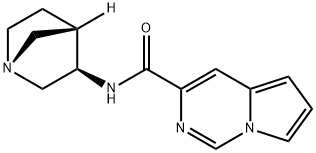 Pyrrolo[1,2-c]pyrimidine-3-carboxamide, N-(1R,3R,4S)-1-azabicyclo[2.2.1]hept- Struktur