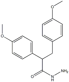 p-Methoxy-α-(4-methoxyphenyl)hydrocinnamic acid hydrazide Struktur