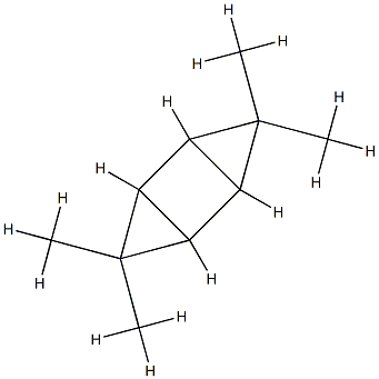 (1α,2β,4β,5α)-3,3,6,6-Tetramethyltricyclo[3.1.0.02,4]hexane Struktur