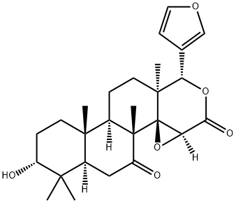 (13α,17aα)-14β,15β:21,23-Diepoxy-3α-hydroxy-4,4,8-trimethyl-D-homo-24-nor-17-oxa-5α-chola-20,22-diene-7,16-dione Struktur