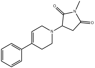 2,5-Pyrrolidinedione,3-(3,6-dihydro-4-phenyl-1(2H)-pyridinyl)-1-methyl-(9CI) Struktur