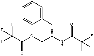 [(S)-2-[(Trifluoroacetyl)amino]-3-phenylpropyl]=trifluoroacetate Struktur