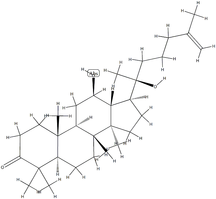 12β,20-Dihydroxydammar-25-en-3-one Struktur