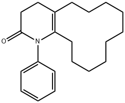 16-phenyl-16-azabicyclo[10.4.0]hexadec-17-en-15-one Struktur