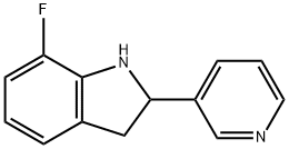 1H-Indole,7-fluoro-2,3-dihydro-2-(3-pyridinyl)-(9CI) Struktur