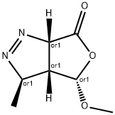 6H-Furo[3,4-c]pyrazol-6-one,3,3a,4,6a-tetrahydro-4-methoxy-3-methyl-,(3R,3aR,4S,6aS)-rel-(9CI) Struktur