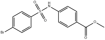 methyl 4-{[(4-bromophenyl)sulfonyl]amino}benzoate Struktur