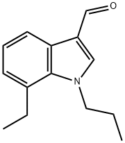 1H-Indole-3-carboxaldehyde,7-ethyl-1-propyl-(9CI) Struktur