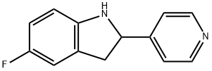 1H-Indole,5-fluoro-2,3-dihydro-2-(4-pyridinyl)-(9CI) Struktur