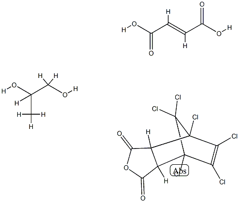 2-Butenedioic acid (E)-, polymer with 4,5,6,7,8,8-hexachloro-3a, 4,7,7a-tetrahydro-4,7-methanoisobenzofuran-1,3-dione and 1,2-propanediol Struktur