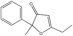 3(2H)-Furanone,5-ethyl-2-methyl-2-phenyl-(9CI) Struktur