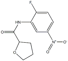 2-Furancarboxamide,N-(2-fluoro-5-nitrophenyl)tetrahydro-(9CI) Struktur