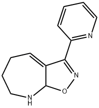 5H-Isoxazolo[5,4-b]azepine,6,7,8,8a-tetrahydro-3-(2-pyridinyl)-(9CI) Struktur