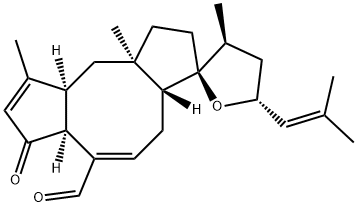 (18R)-5-Oxo-14,18-epoxy-3,4-didehydroophiobola-7,19-diene-25-al Struktur