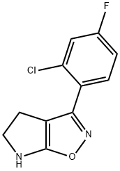 4H-Pyrrolo[3,2-d]isoxazole,3-(2-chloro-4-fluorophenyl)-5,6-dihydro-(9CI) Struktur