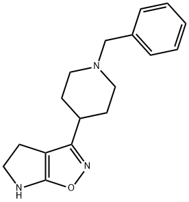 4H-Pyrrolo[3,2-d]isoxazole,5,6-dihydro-3-[1-(phenylmethyl)-4-piperidinyl]-(9CI) Struktur