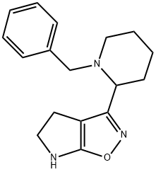 4H-Pyrrolo[3,2-d]isoxazole,5,6-dihydro-3-[1-(phenylmethyl)-2-piperidinyl]-(9CI) Struktur