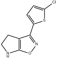 4H-Pyrrolo[3,2-d]isoxazole,3-(5-chloro-2-thienyl)-5,6-dihydro-(9CI) Struktur