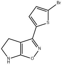 4H-Pyrrolo[3,2-d]isoxazole,3-(5-bromo-2-thienyl)-5,6-dihydro-(9CI) Struktur