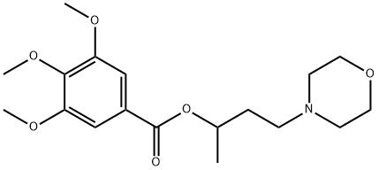 1-Methyl-3-morpholinopropyl=3,4,5-trimethoxybenzoate Struktur