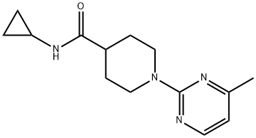 4-Piperidinecarboxamide,N-cyclopropyl-1-(4-methyl-2-pyrimidinyl)-(9CI) Struktur