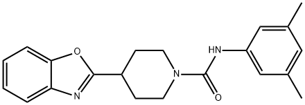 1-Piperidinecarboxamide,4-(2-benzoxazolyl)-N-(3,5-dimethylphenyl)-(9CI) Struktur