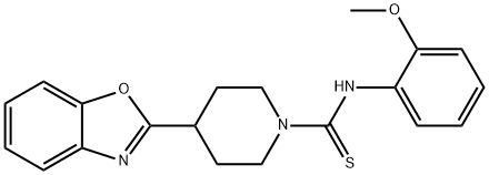 1-Piperidinecarbothioamide,4-(2-benzoxazolyl)-N-(2-methoxyphenyl)-(9CI) Struktur