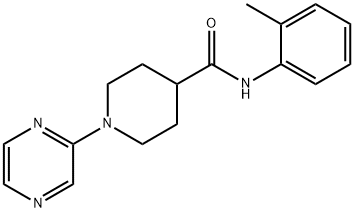 4-Piperidinecarboxamide,N-(2-methylphenyl)-1-pyrazinyl-(9CI) Struktur