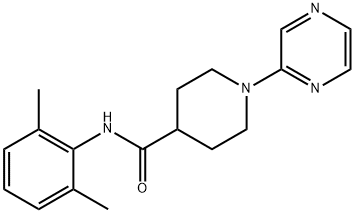 4-Piperidinecarboxamide,N-(2,6-dimethylphenyl)-1-pyrazinyl-(9CI) Struktur