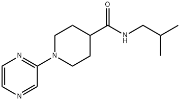 4-Piperidinecarboxamide,N-(2-methylpropyl)-1-pyrazinyl-(9CI) Struktur