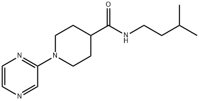 4-Piperidinecarboxamide,N-(3-methylbutyl)-1-pyrazinyl-(9CI) Struktur